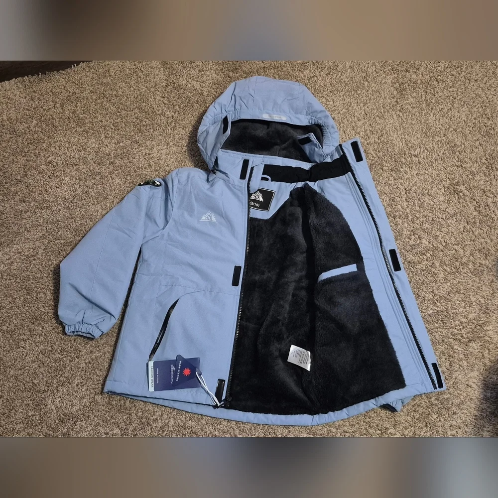 NWT MMOERDENG Kids Unisex Waterproof Ski/Snowboarding Winter Jacket Size 9/10 - Picture 8 of 13